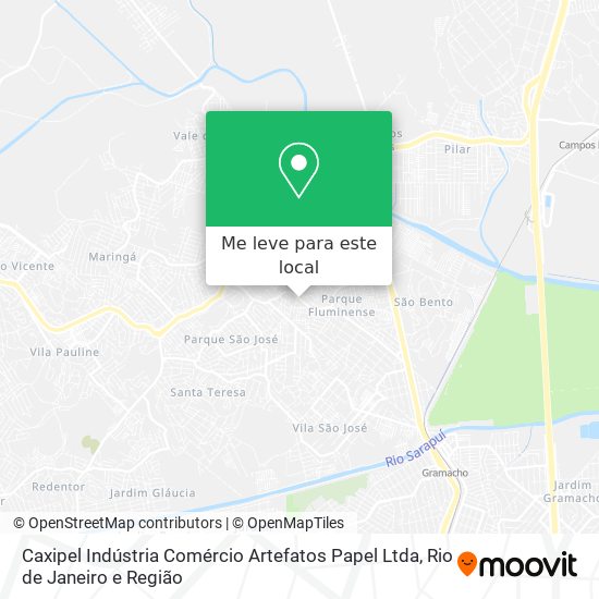 Caxipel Indústria Comércio Artefatos Papel Ltda mapa
