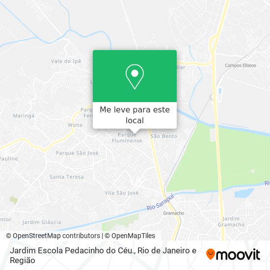 Jardim Escola Pedacinho do Céu. mapa