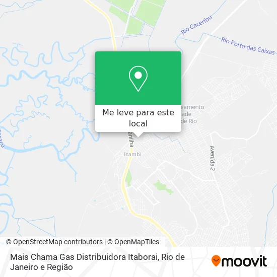 Mais Chama Gas Distribuidora Itaborai mapa