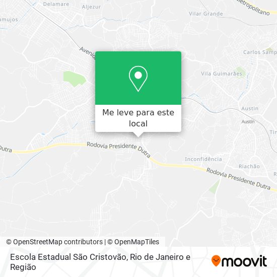 Escola Estadual São Cristovão mapa
