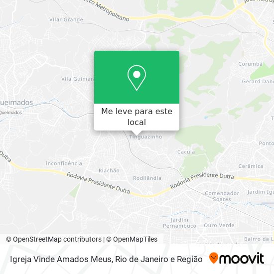 Igreja Vinde Amados Meus mapa