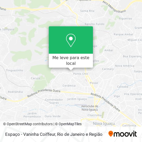 Espaço - Vaninha Coiffeur mapa