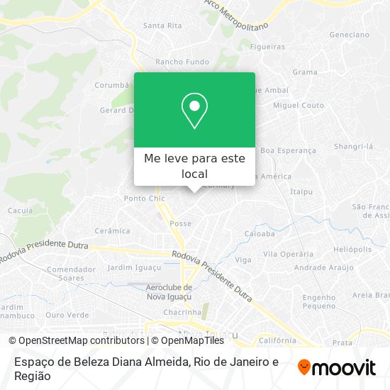Espaço de Beleza Diana Almeida mapa