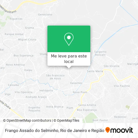 Frango Assado do Selminho mapa