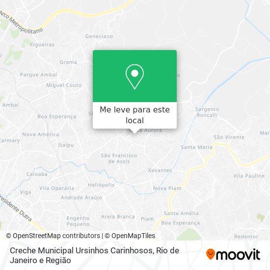 Creche Municipal Ursinhos Carinhosos mapa