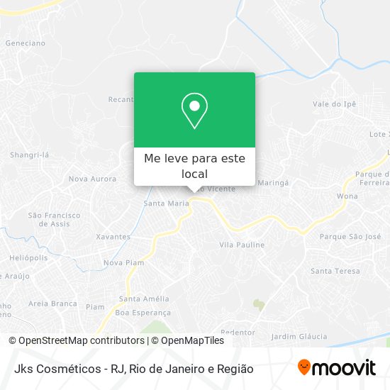 Jks Cosméticos - RJ mapa