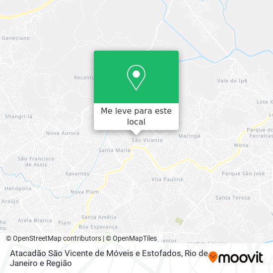 Atacadão São Vicente de Móveis e Estofados mapa