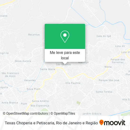 Texas Choperia e Petiscaria mapa