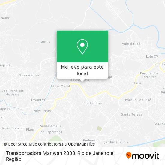 Transportadora Mariwan 2000 mapa