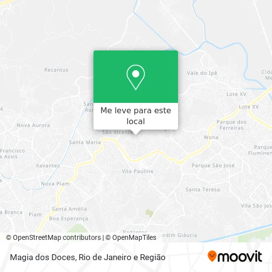 Magia dos Doces mapa