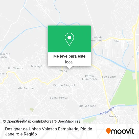 Designer de Unhas Valesca Esmalteria mapa