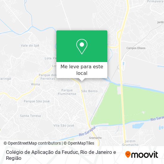 Colégio de Aplicação da Feuduc mapa
