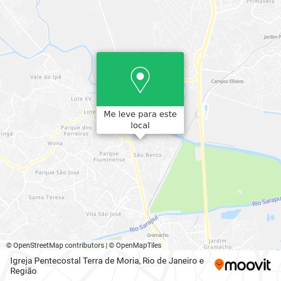 Igreja Pentecostal Terra de Moria mapa