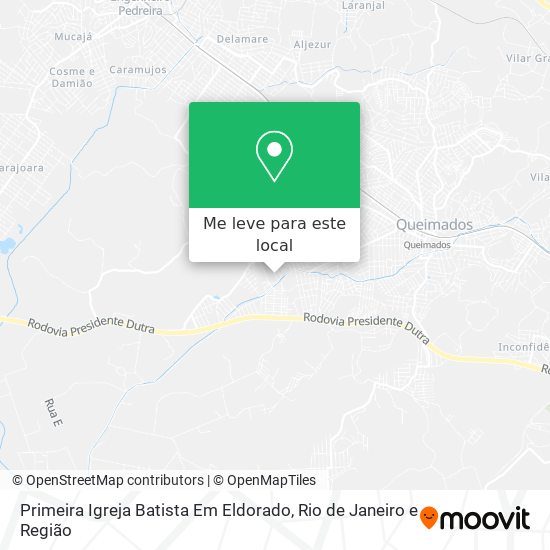 Primeira Igreja Batista Em Eldorado mapa