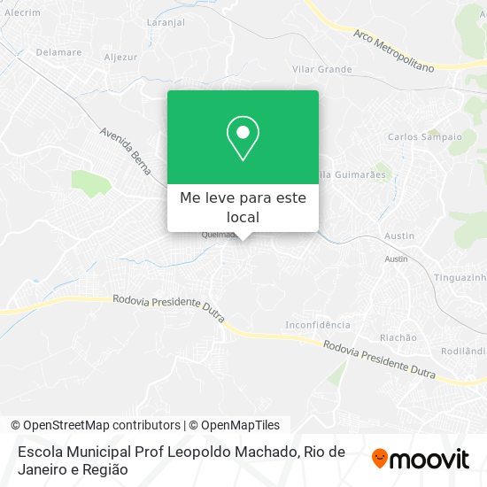 Escola Municipal Prof Leopoldo Machado mapa