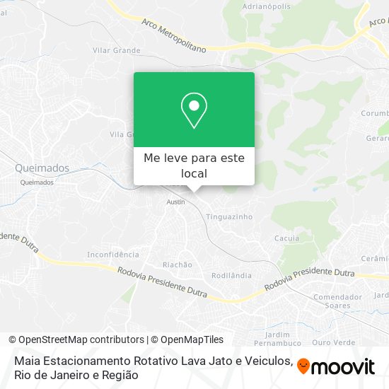 Maia Estacionamento Rotativo Lava Jato e Veiculos mapa