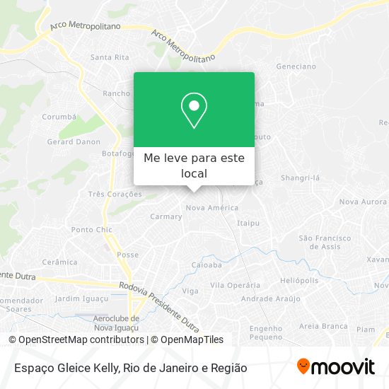 Espaço Gleice Kelly mapa