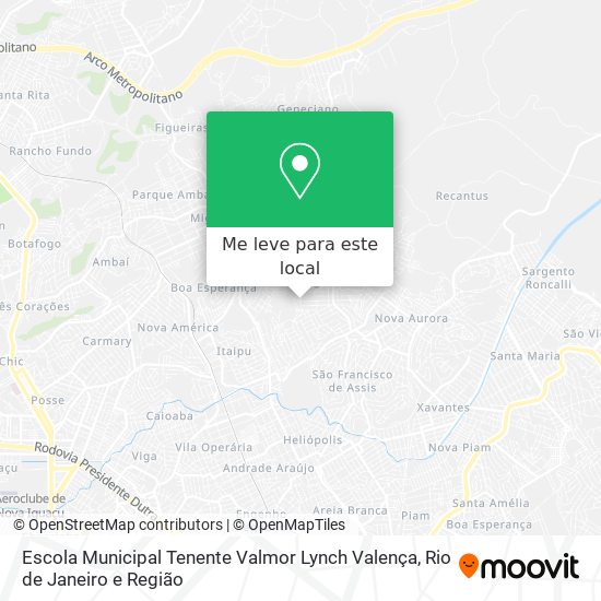 Escola Municipal Tenente Valmor Lynch Valença mapa