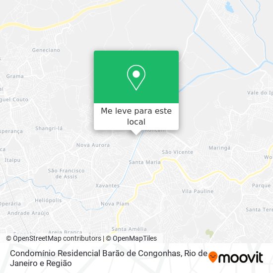 Condomínio Residencial Barão de Congonhas mapa