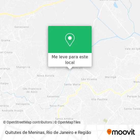 Quitutes de Meninas mapa