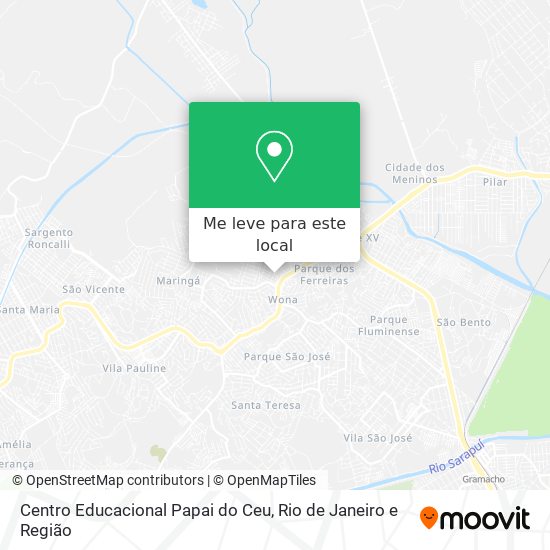 Centro Educacional Papai do Ceu mapa