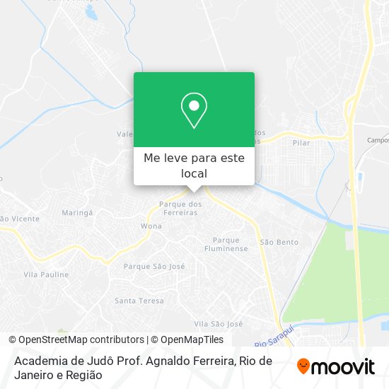 Academia de Judô Prof. Agnaldo Ferreira mapa