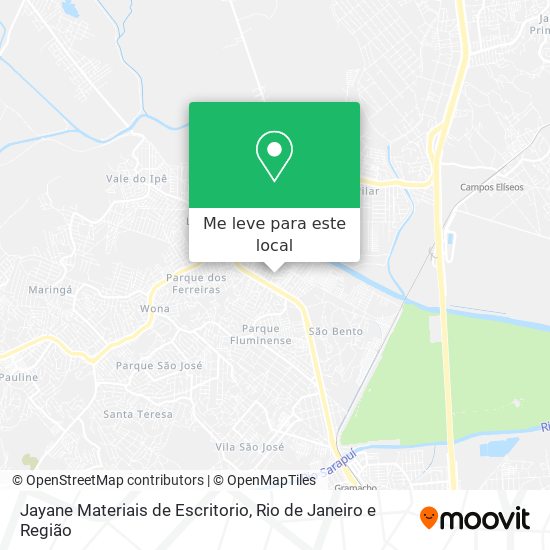 Jayane Materiais de Escritorio mapa