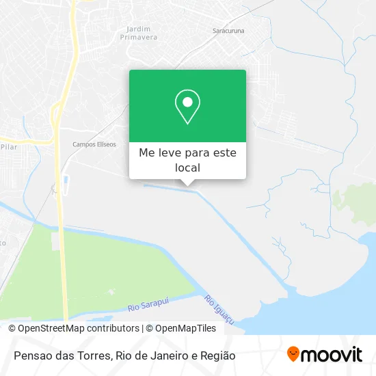 Pensao das Torres mapa