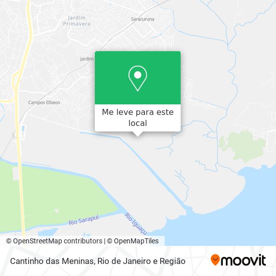 Cantinho das Meninas mapa