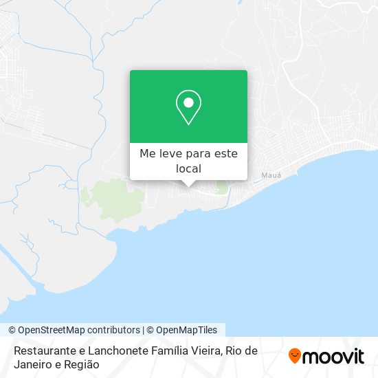 Restaurante e Lanchonete Família Vieira mapa