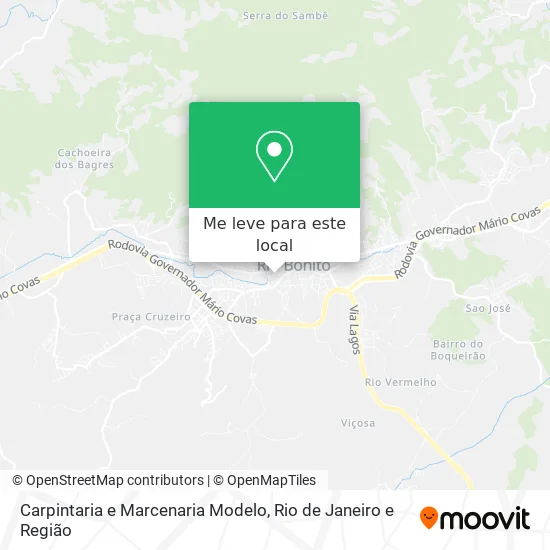 Carpintaria e Marcenaria Modelo mapa