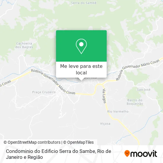 Condominio do Edificio Serra do Sambe mapa