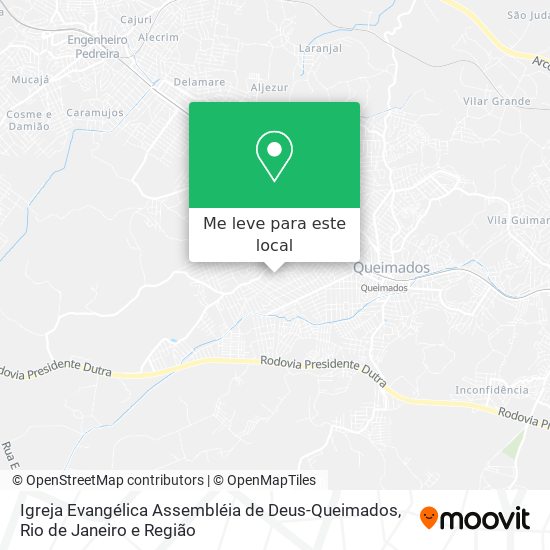 Igreja Evangélica Assembléia de Deus-Queimados mapa
