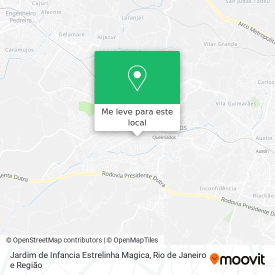 Jardim de Infancia Estrelinha Magica mapa
