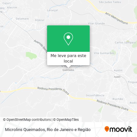 Microlins Queimados mapa