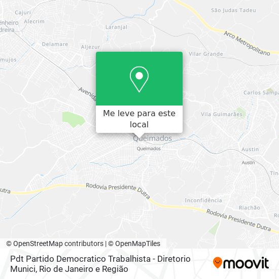Pdt Partido Democratico Trabalhista - Diretorio Munici mapa