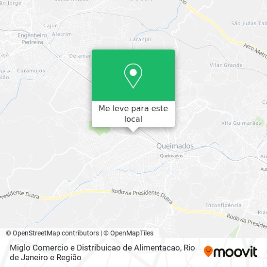 Miglo Comercio e Distribuicao de Alimentacao mapa