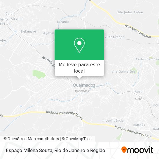 Espaço Milena Souza mapa