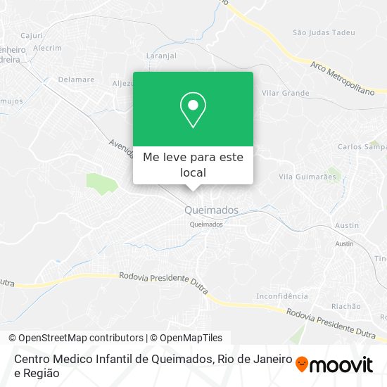 Centro Medico Infantil de Queimados mapa