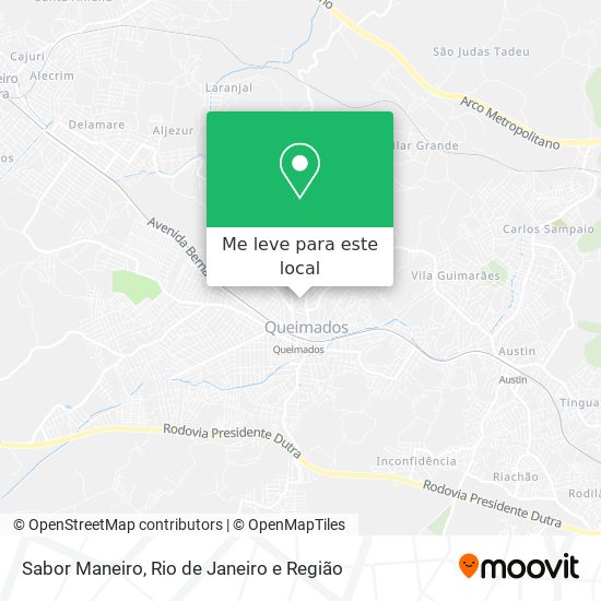 Sabor Maneiro mapa