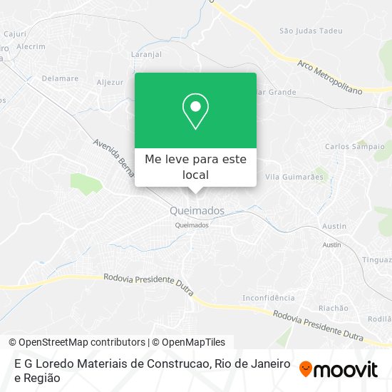 E G Loredo Materiais de Construcao mapa