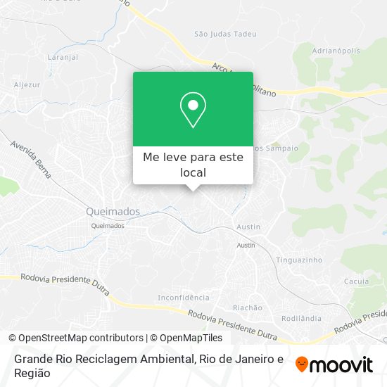 Grande Rio Reciclagem Ambiental mapa