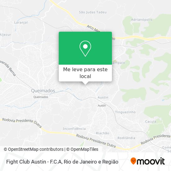 Fight Club Austin - F.C.A mapa