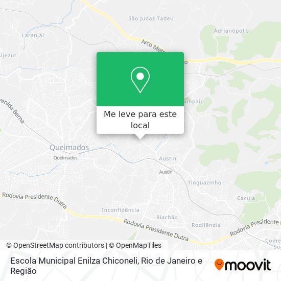 Escola Municipal Enilza Chiconeli mapa