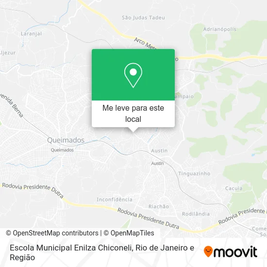 Escola Municipal Enilza Chiconeli mapa