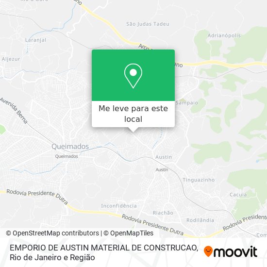 EMPORIO DE AUSTIN MATERIAL DE CONSTRUCAO mapa