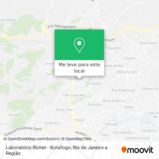 Laboratório Richet - Botafogo mapa