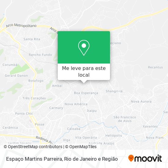 Espaço Martins Parreira mapa