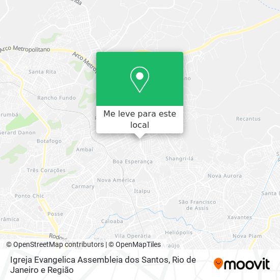 Igreja Evangelica Assembleia dos Santos mapa