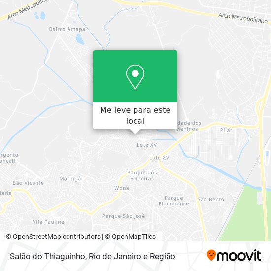 Salão do Thiaguinho mapa